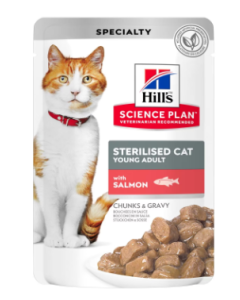 Hill's Science Plan Gatto Adult Sterilizzato Bocconcini Salmone in Salsa Gravy Busta 85 gr