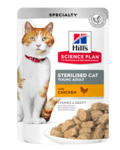 Hill's Science Plan Gatto Adult Sterilizzato Bocconcini Pollo in Salsa Gravy Busta 85 gr