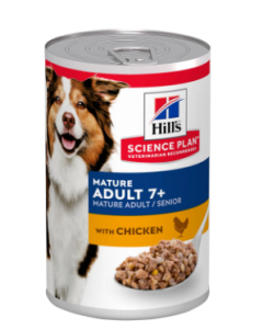 Hill's Science Plan Cane Mature 7+ Pollo Lattina 370 gr