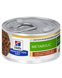 Hill's Prescription Diet Gatto Metabolic Spezzatino di Pollo con Verdure 82 gr