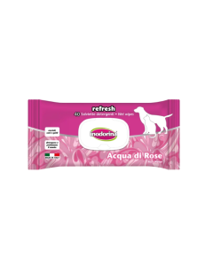 Inodorina Salviette Refresh Acqua di Rose 40 pz