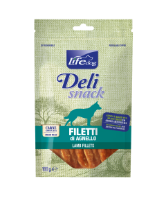 Life Dog Deli Snack Cane Filetti di Agnello 100 gr