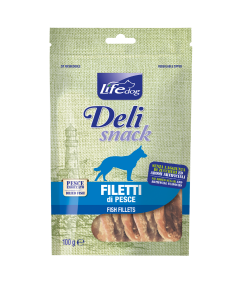 Life Dog Deli Snack Cane Filetti di Pesce 100 gr