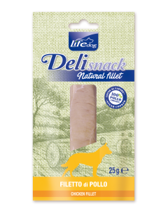 Life Dog Deli Snack Cane Filetto Bollito di Pollo 25 gr