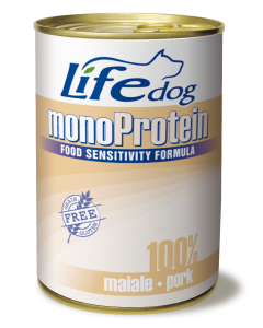 Life Dog Monoproteico Cane Maiale Lattina 400 gr