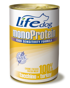 Life Dog Monoproteico Cane Tacchino Lattina 400 gr