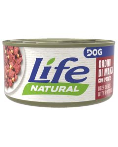 Life Dog Natural Cane Adult Dadini di Manzo con Patate Lattina 90 gr