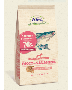 Life Dog Adult Ricco in Salmone Crocchette 12 kg