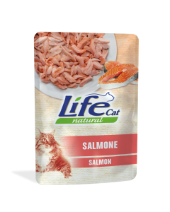 Life Cat Natural Gatto Adulto Salmone Busta 70 gr