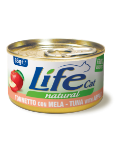 Life Cat Natural Gatto Adulto Tonnetto con Mela Lattina 85 gr