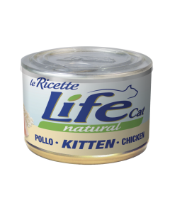 Life Cat Natural Le Ricette Kitten Pollo Lattina 150 gr