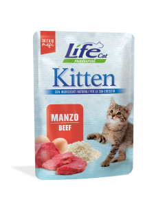 Life Cat Natural Kitten Manzo Busta 70 gr