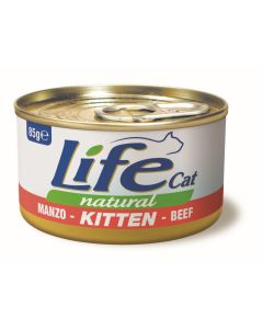 Life Cat Natural Kitten Manzo Lattina 85 gr