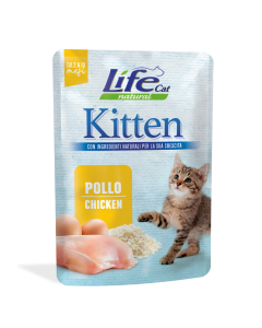 Life Cat Natural Kitten Pollo Busta 70 gr