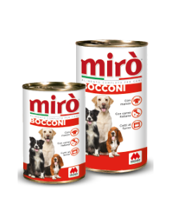 Mirò Cane Adult Bocconi di Manzo Lattina