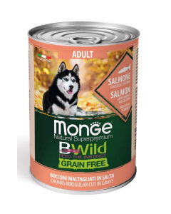 Monge BWild Grain Free Cane Adult Salmone Lattina 400 gr