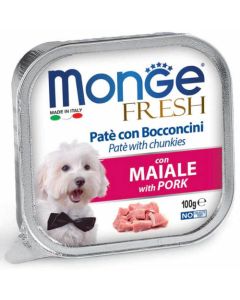 Monge Fresh Cane Paté con Bocconcini Maiale 100 gr