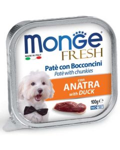 Monge Fresh Cane Paté con Bocconcini Anatra 100 gr