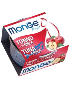 Monge Fruits Gatto Adult Pezzetti di Tonno con Mela Lattina 80 gr 