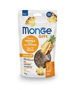  Monge Gift Gatto Fussy Cat Meat Minis di Maiale con Ananas 50 gr