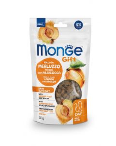 Monge Gift Gatto Skin Support Meat Minis di Merluzzo con Albicocca 50 gr