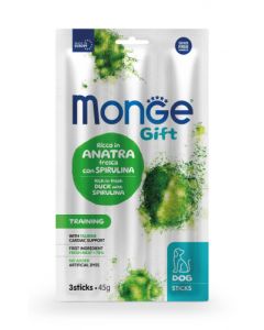 Monge Gift Cane Training Stick di Anatra con Spirulina 45 gr