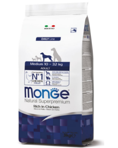 Monge Superpremium Cane Adult Medium al Pollo Crocchette