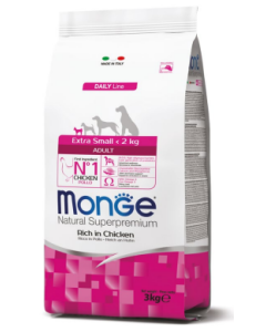 Monge Superpremium Cane Adult Extra Small al Pollo Crocchette 800 gr