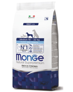 Monge Superpremium Cane Puppy e Junior Medium al Pollo Crocchette