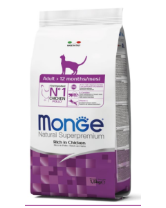 Monge Superpremium Gatto Adult al Pollo Crocchette 