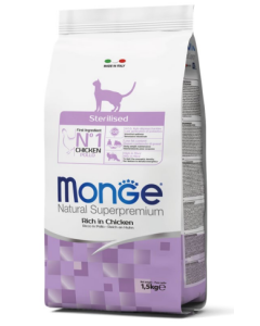 Monge Superpremium Gatto Adult Sterilizzato al Pollo Crocchette