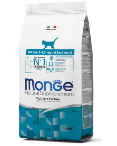 Monge Superpremium Gatto Kitten al Pollo Crocchette 