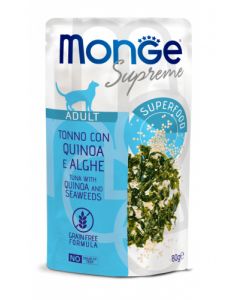 Monge Supreme Gatto Adult Tonno con Quinoa e Alghe Busta 80 gr