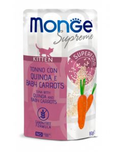 Monge Supreme Kitten Tonno con Quinoa e Baby Carrots Busta 80 gr