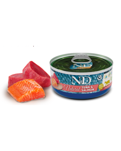 Farmina N&D Natural Gatto Adult Tonno Salmone Lattina 70 gr