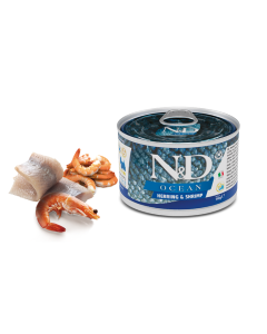 Farmina N&D Ocean Cane Adult Aringa e Gamberetto Lattina 140 gr