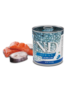 Farmina N&D Ocean Cane Adult Salmone e Merluzzo Lattina 285 gr