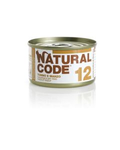 Natural Code 12 Gatto Adulto Tonno e Manzo Lattina 85 gr