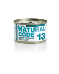 Natural Code 13 Gatto Adulto Tonno e Formaggio Lattina 85 gr