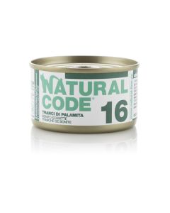 Natural Code 16 Gatto Adulto Tranci di Palamita Lattina 85 gr