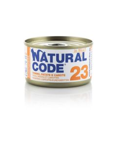 Natural Code 23 Gatto Adulto Tonno con Patate e Carote in Jelly Lattina 85 gr