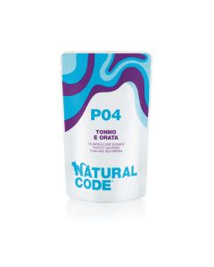 Natural Code P04 Gatto Adulto Tonno e Orata Busta 70 gr