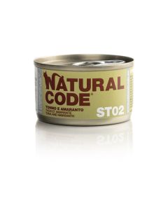 Natural Code ST02 Gatto Sterilizzato Tonno e Amaranto Lattina 85 gr