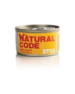 Natural Code ST03 Gatto Sterilizzato Tonno e Alghe Lattina 85 gr