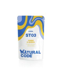 Natural Code ST03 Gatto Sterilizzato Tonno e Quinoa Busta 70 gr