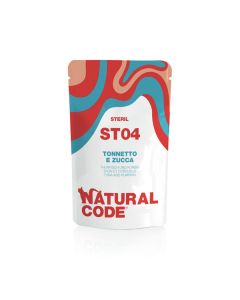 Natural Code ST04 Gatto Sterilizzato Tonnetto e Zucca Busta 70 gr