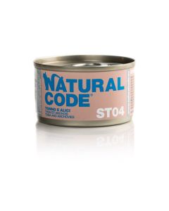 Natural Code ST04 Gatto Sterilizzato Tonno e Alici Lattina 85 gr