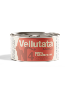 Natural Code Vellutata 04 Gatto Adulto Tonno e Gamberetti Lattina 85 gr