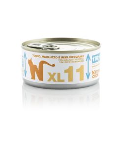 Natural Code XL11 Gatto Adulto Tonno con Merluzzo e Riso Integrale Lattina 170 gr