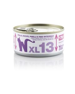 Natural Code XL13 Gatto Adulto Pollo, Patate, Piselli e Riso Integrale Lattina 170 gr